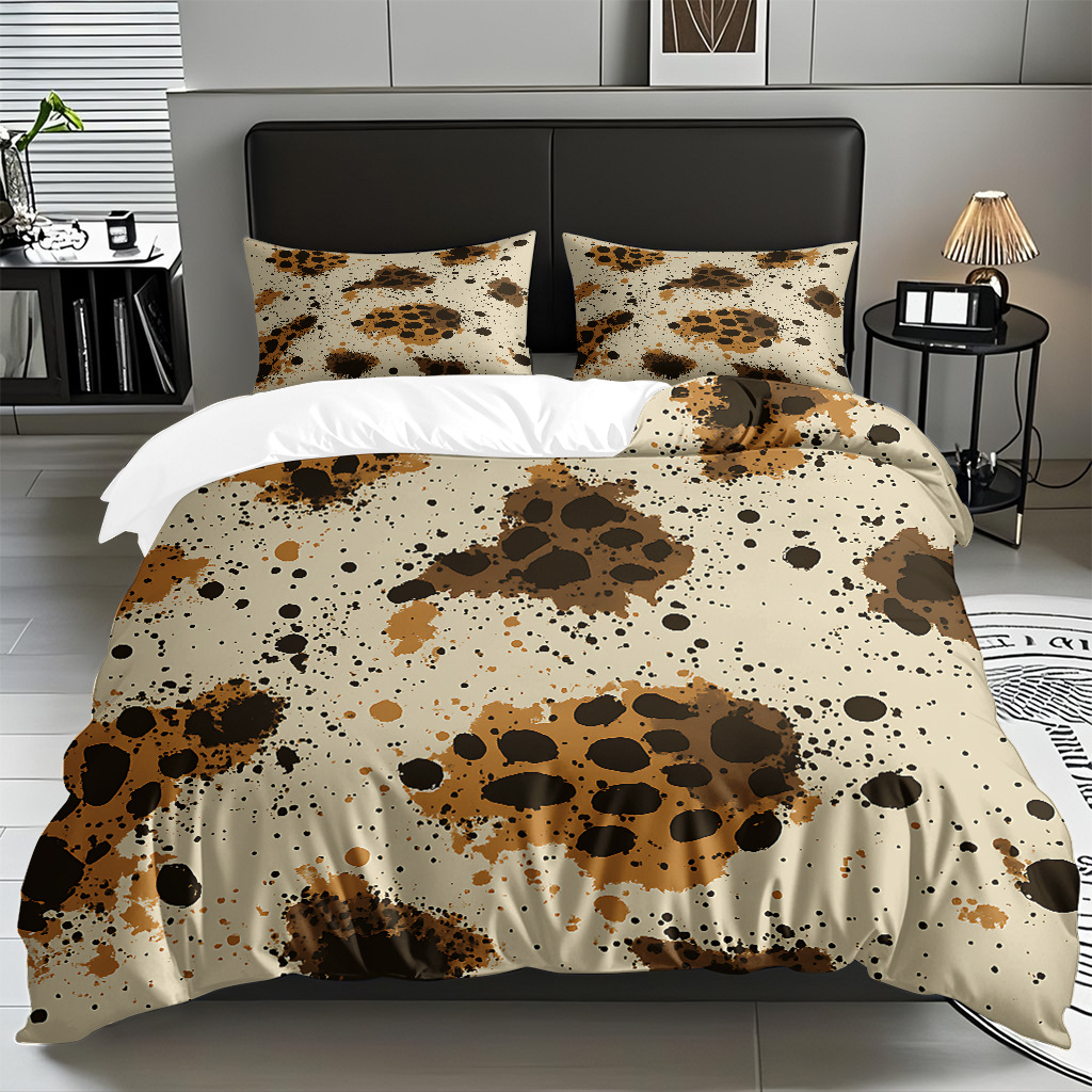 Modo JIT Temu hogar transfronterizo serie de edredón estriado conjunto de ropa de cama para dibujar fábrica de procesamiento