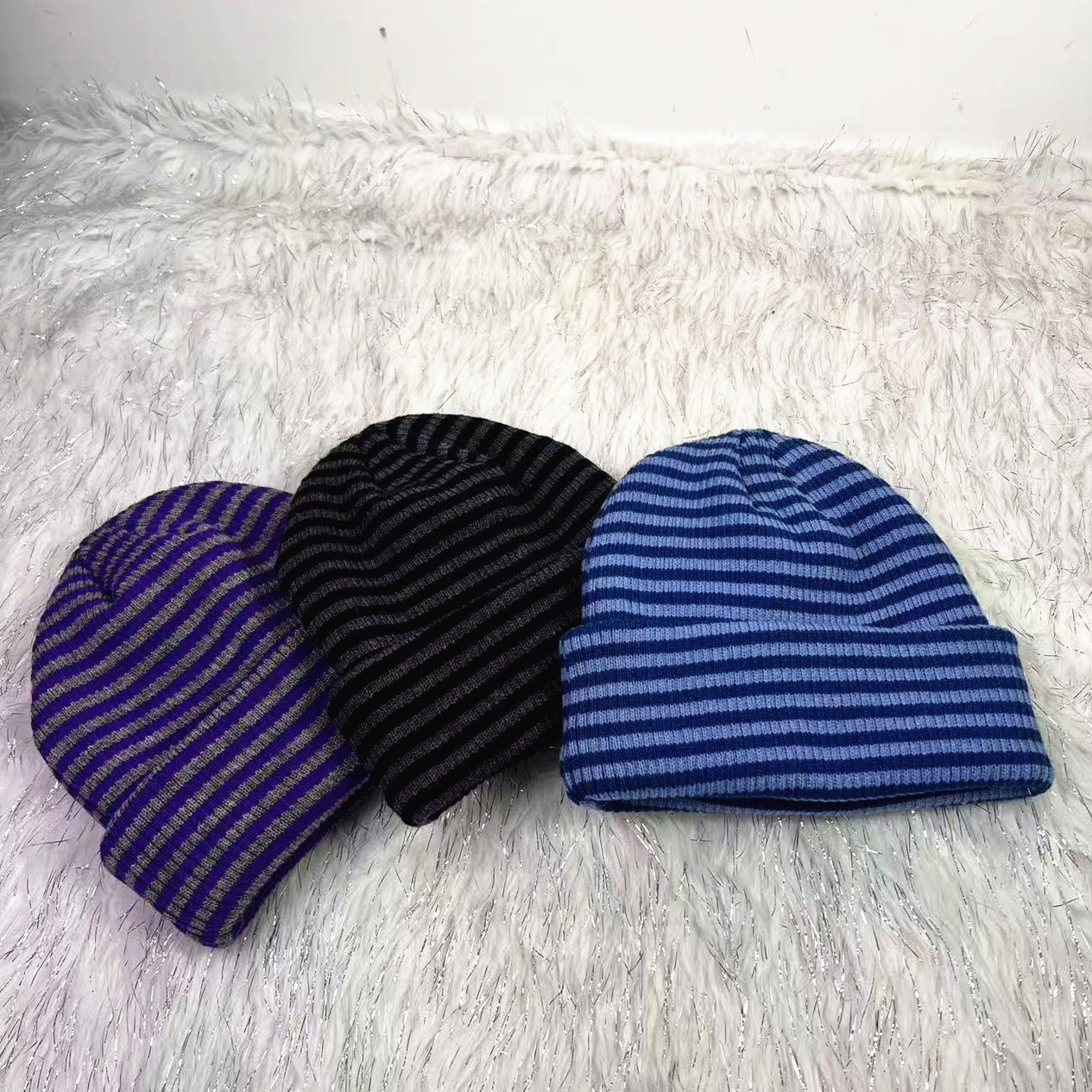 Heren ribgebreide muts warme wintermuts voor heren_voghion.com