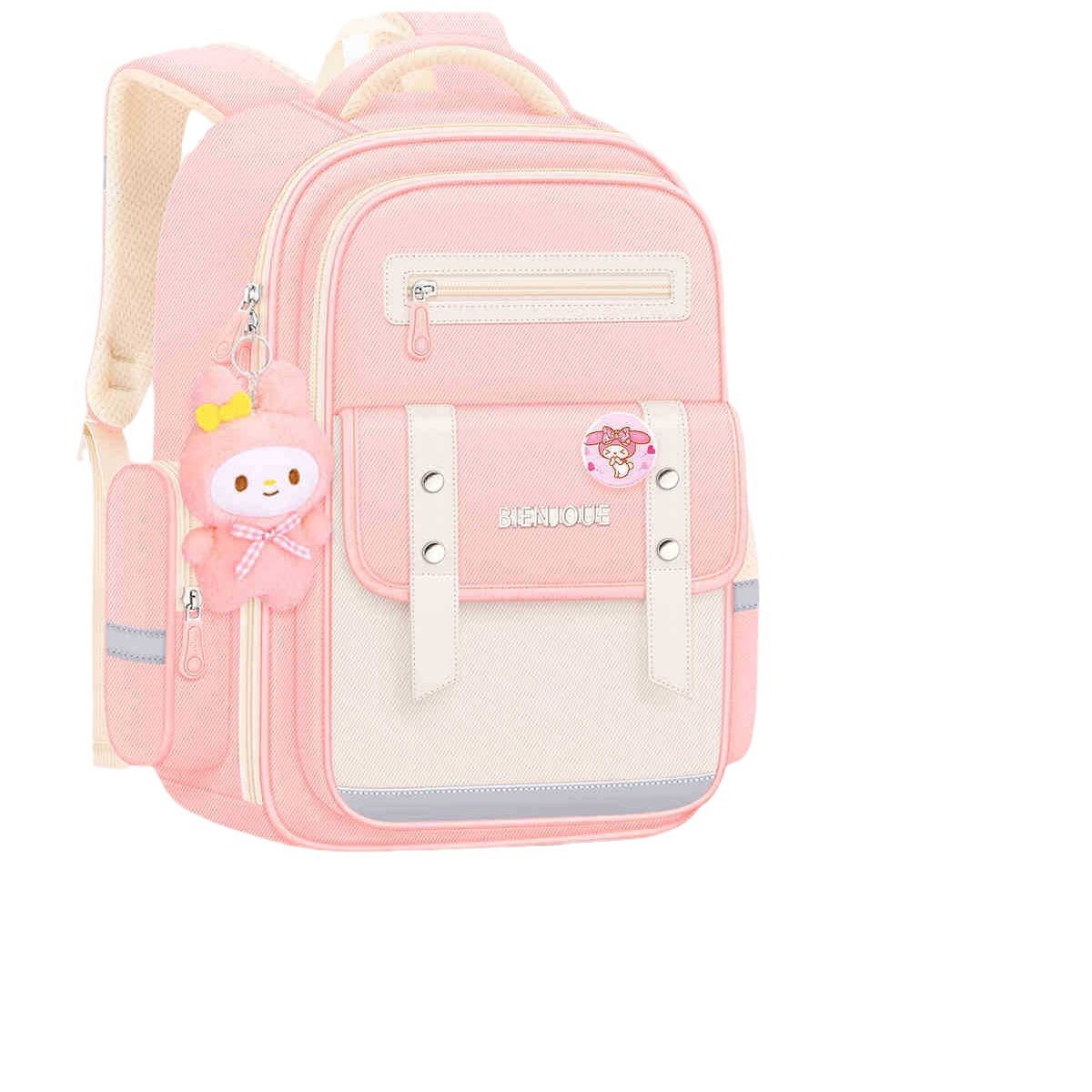 2024 estudiantes de primaria primer grado mochila escolar para niños niñas de tres a seis para reducir la carga de niñas de gran capacidad anti-jorobas