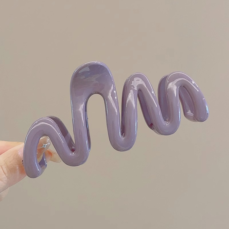 Accesorios para el cabello de Corea del Sur horquilla de acrílico de las mujeres de nuevo cuchara simple grande updo clip de pelo tocado