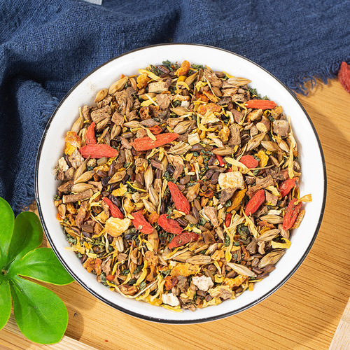 Beijing Tongrentang chrysanthemum, cassia, wolfberry tea manufacturer wholesale honeysuckle and orange peel combination bag health tea