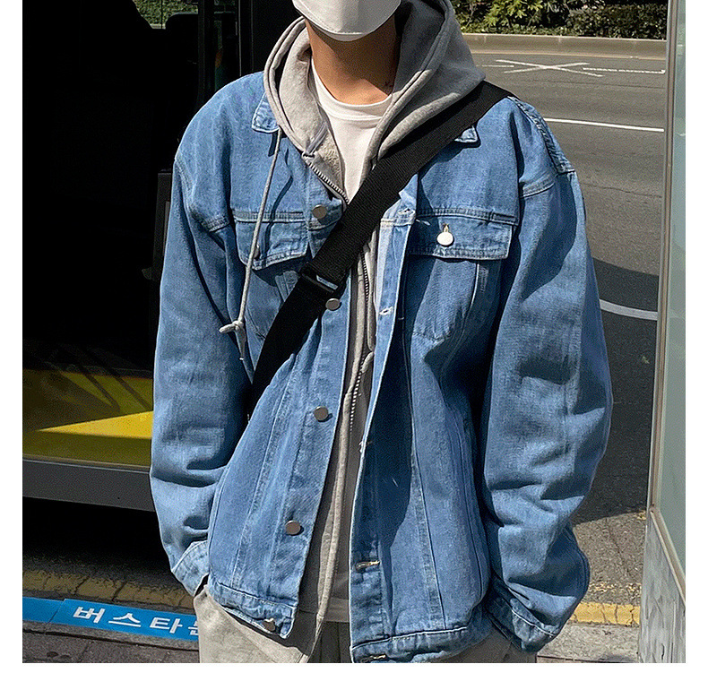 Men's Denim Jacket For Men Classic Casual Style For Autumn_voghion.com