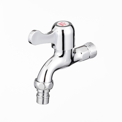 Manufacturer wholesale Jiejias alloy faucet household single cold wall-mounted washing machine faucet mesh nozzle quick-opening faucet