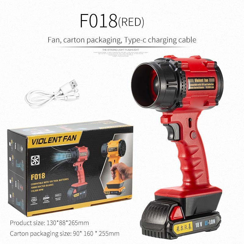 Nuevo ventilador de mano al aire libre transfronterizo Camping USB Infinite violento ventilador motor sin escobillas mini turbo ventilador