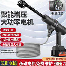 便携式家用园林喷洒多功能洗车机无刷大功率电动高压洗车水枪套装