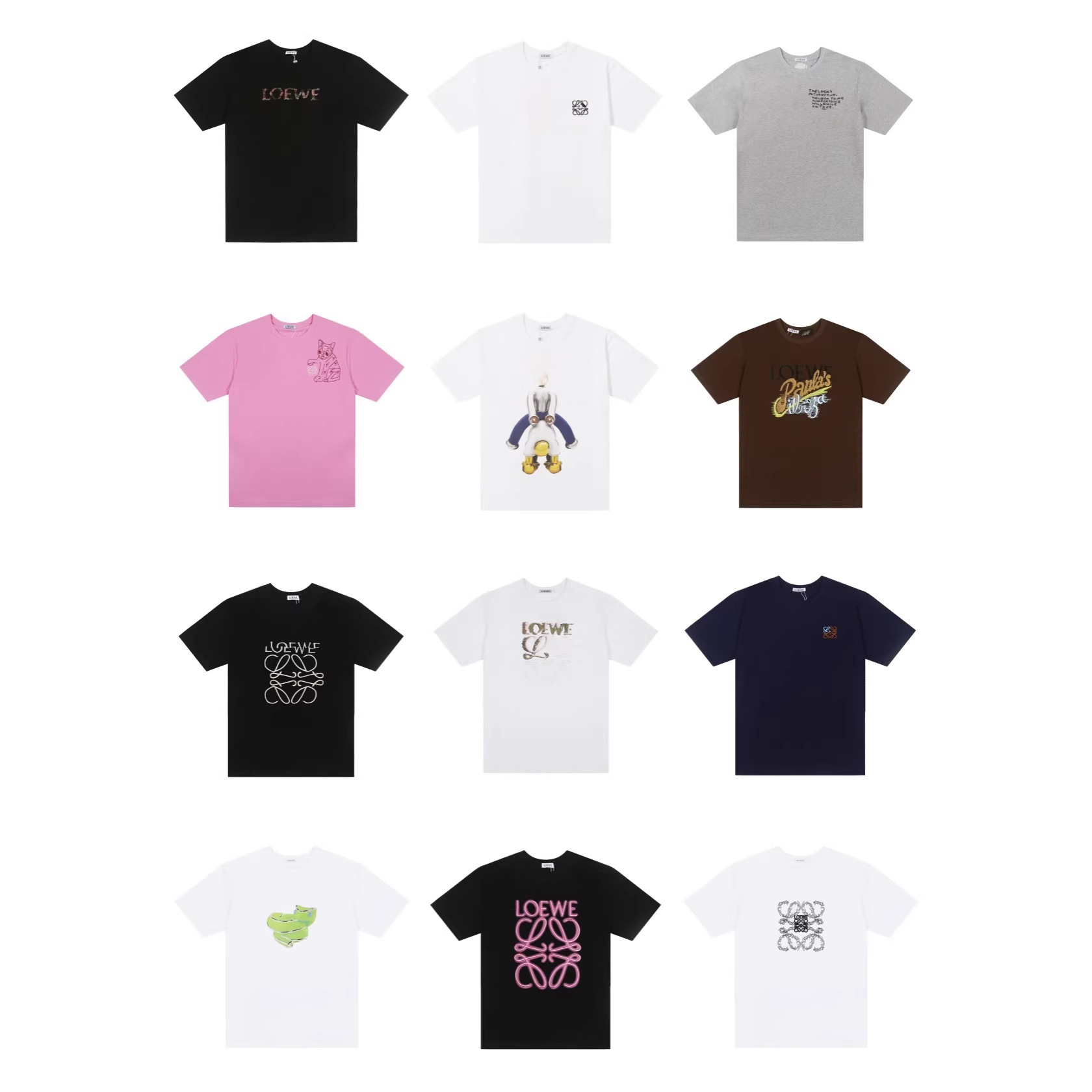 跨境罗家高品质刺绣logo宽松短袖男女款休闲时尚百搭T恤潮牌