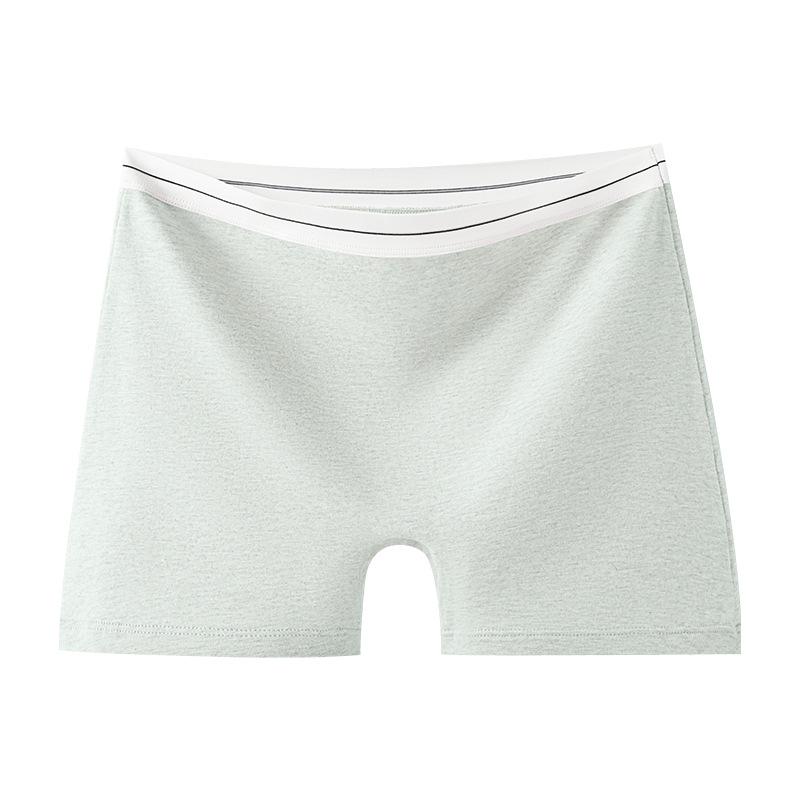 Calzoncillos de algodón bóxer de cintura alta de algodón de color Calzoncillos deportivos de entrepierna antibacterianos de grado 10A