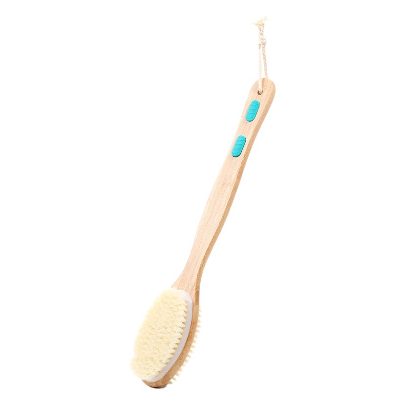 Fabricante en stock baño de masaje de doble cara cepillo seco cuerpo de madera-formando bala escasa Meridian cepillo de baño activo cerdo cepillo de templo