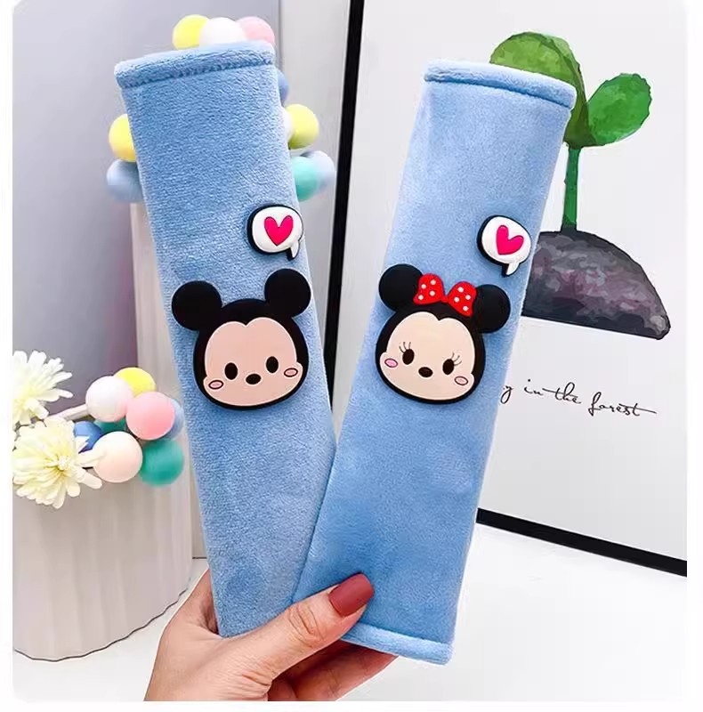 Car Seat Belt Shoulder Cover Cute Cartoon Jingle Cat Extended Men's and Women's Anti-Strangle Protection Creative Personalized Car Decoration