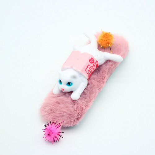 Dollhouse Pet Cat Plush Ball Cushion Miniature Animal Model Simulated Natural Scene Decoration