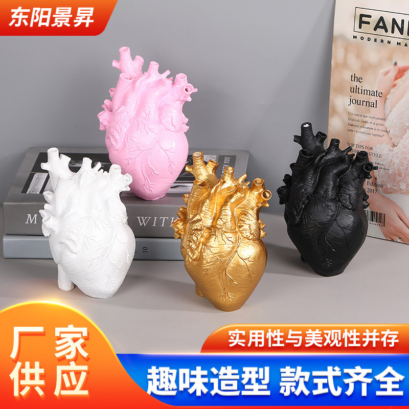 Cross-Border Nordic Heart-Shaped Multifunctional Personalized Decorative Ornaments for Home and Garden, Niche Design Wholesale Handmade Interior Decor