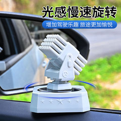 跨境汽车中控摆件军科技创意车用旋转模型太阳能近防炮车载香薰