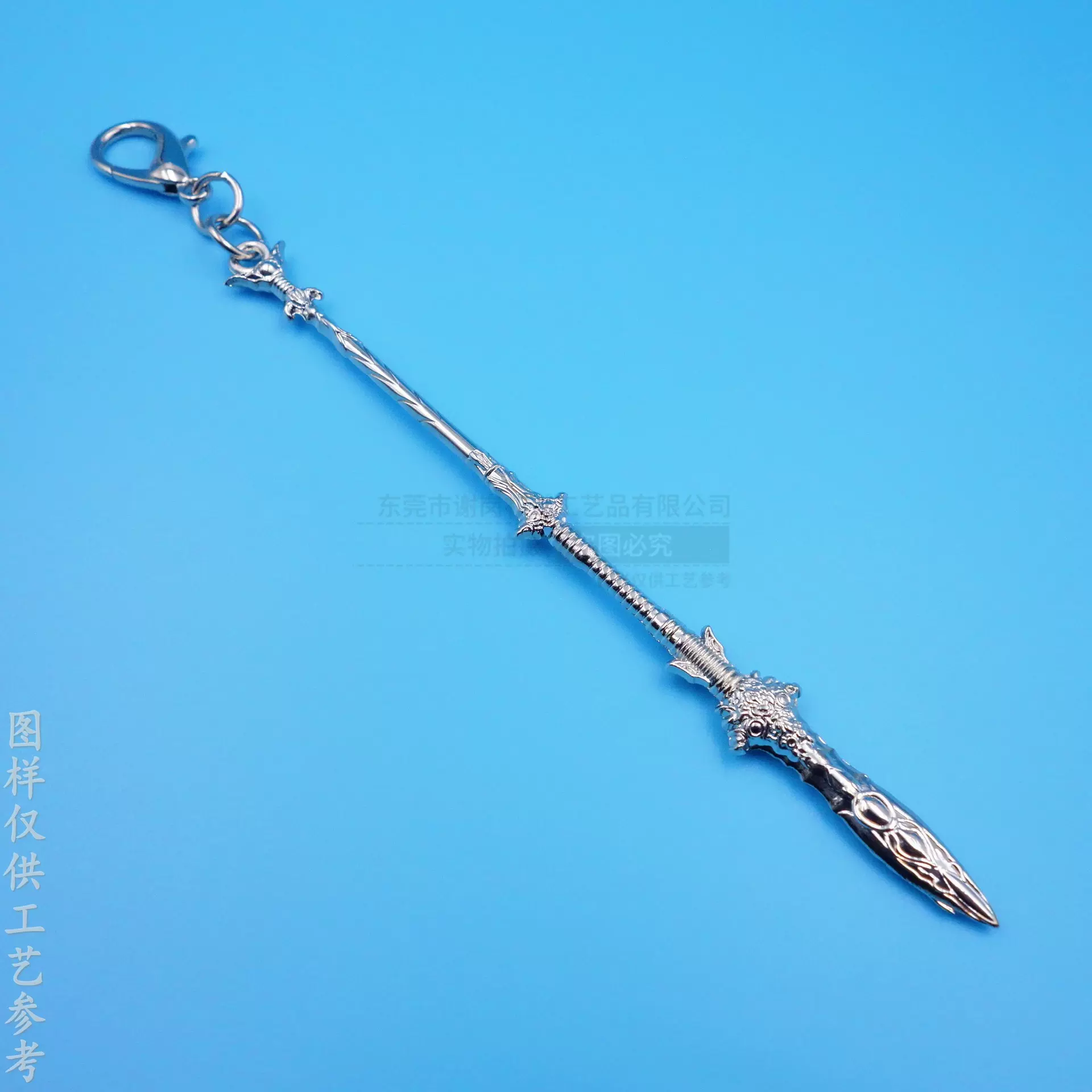 游戏周边金属道具挂件 仿真武器模型吊牌 锌合金饰品配饰开模定制