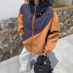 016慵懒风圆领卫衣女秋季新款薄款宽松韩版oversize女式上衣bf外