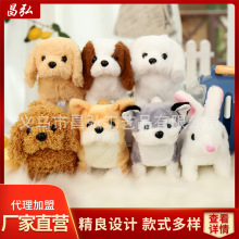 儿童玩具毛绒电动狗3--6小狗小兔摆摊电子宠物仿真机器狗地摊批发