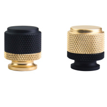 现代简约铝合金单孔金色衣柜门拉手圆型五金配件橱柜抽屉柜门把手