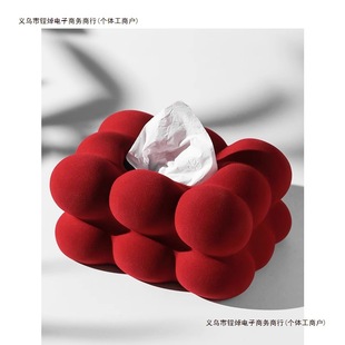 Ceramic Household Living Room Coffee Table Red Wedding Napkin Box German Paper Box Tissue Box Paper Box Meal Free Shipping