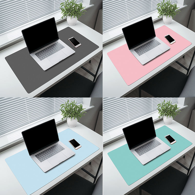 Cojín de mesa de cuero rectangular de color sólido simple computadora doméstica de escritorio grueso teclado almohadilla publicitaria almohadilla de ratón