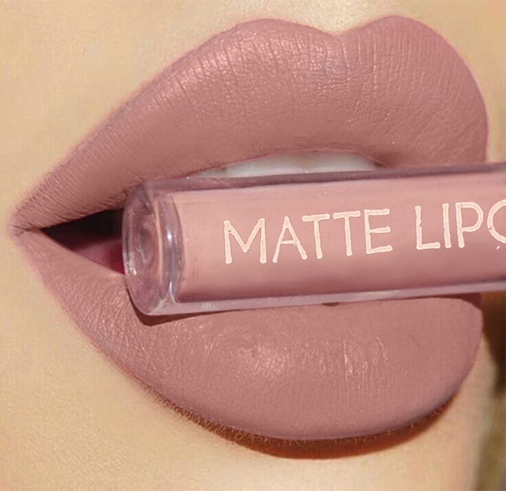 6-piece red matte lipstick set, liquid lipstick, waterproof, non-stick cup, lip gloss, velvet lip gloss, cross-border details Picture