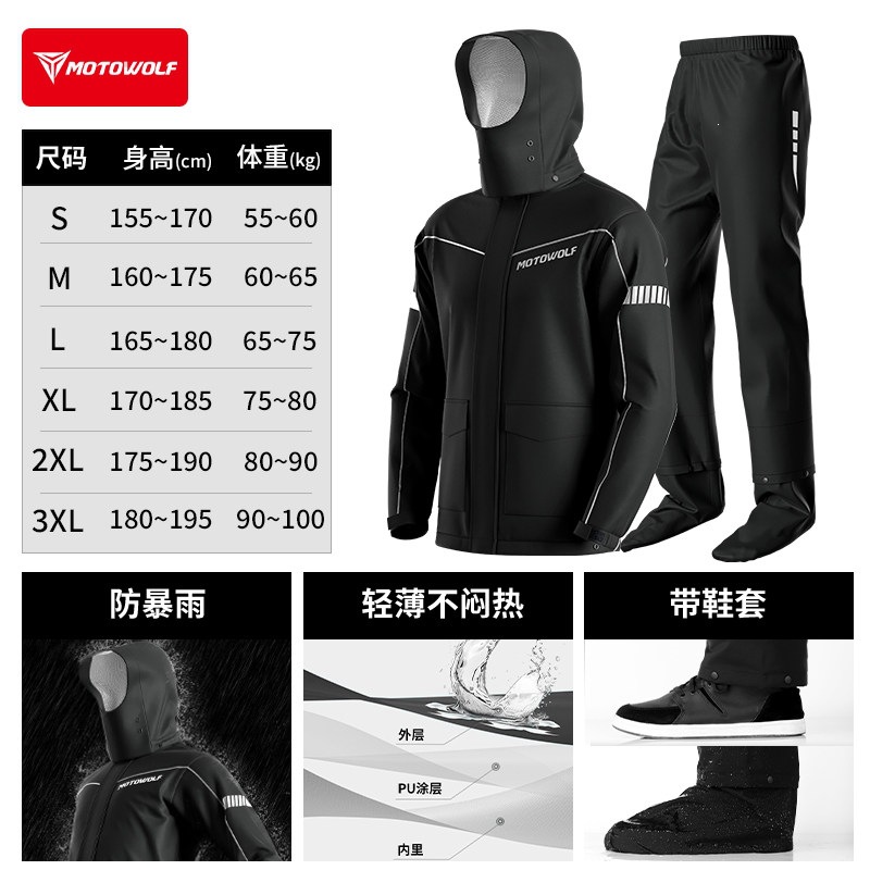 【dark edition】rainstorm protection + free hidden shoe covers / S