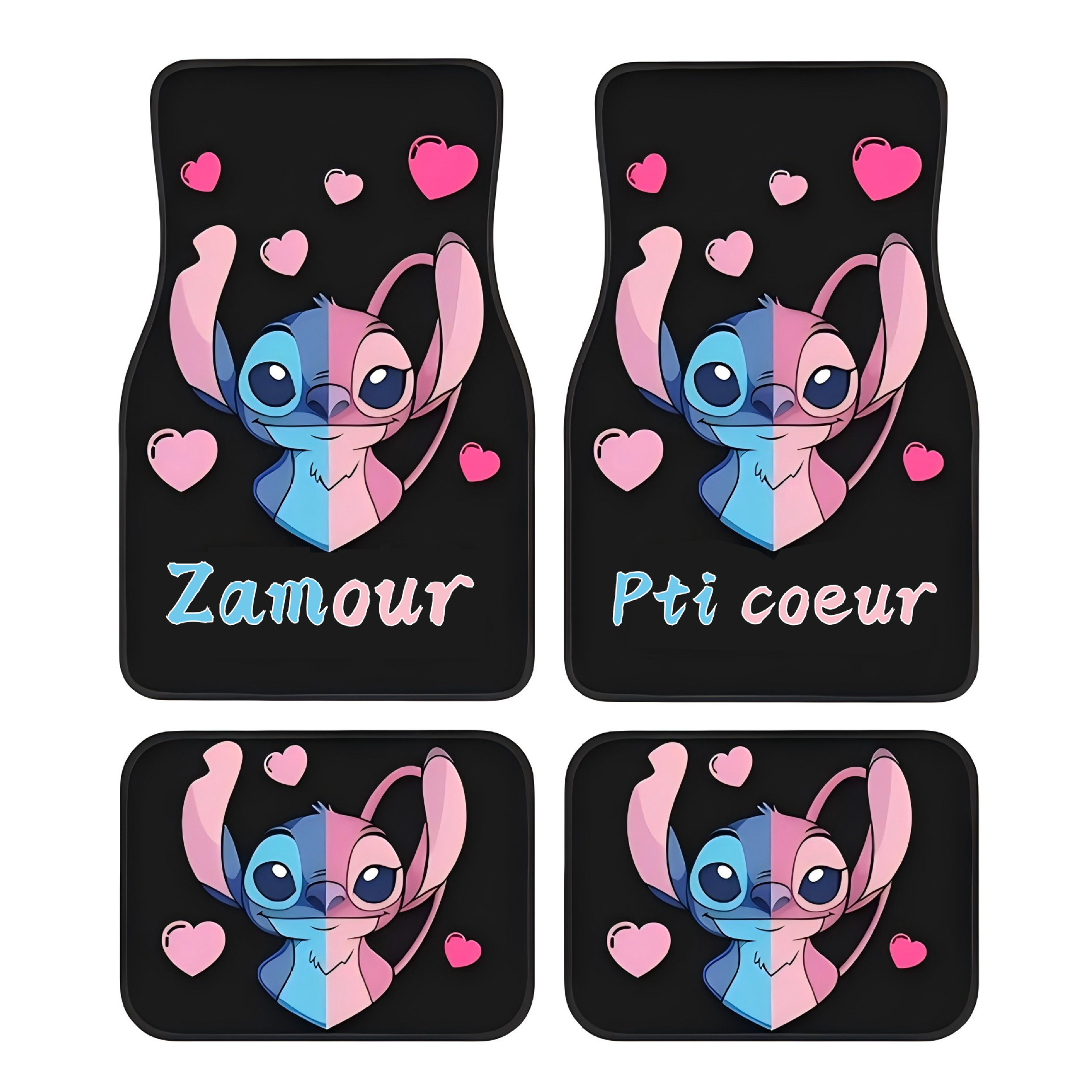 Cross-Border Temu Cartoon Car Floor Mats, Skin-Friendly, Dust-Proof, Easy-Care Floor Mats, Four-Piece Set, Stain-Resistant and Wear-Resistant Mats, Dropshipping