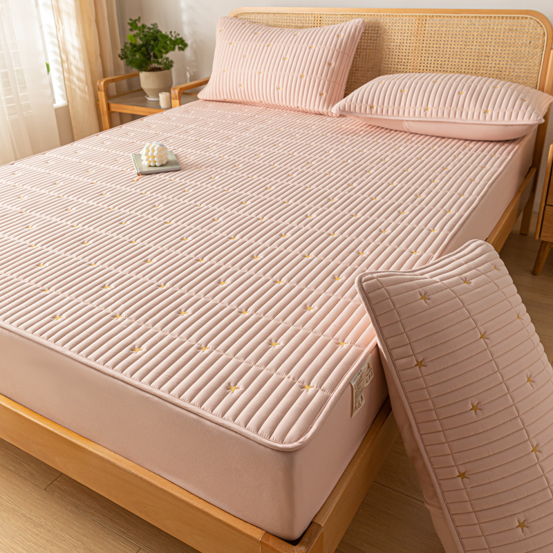 2025 nuevo estilo 2023 nuevo estilo soya funda de cama de una sola pieza funda protectora de colchón sábana acolchada funda de cama a prueba de polvo invierno