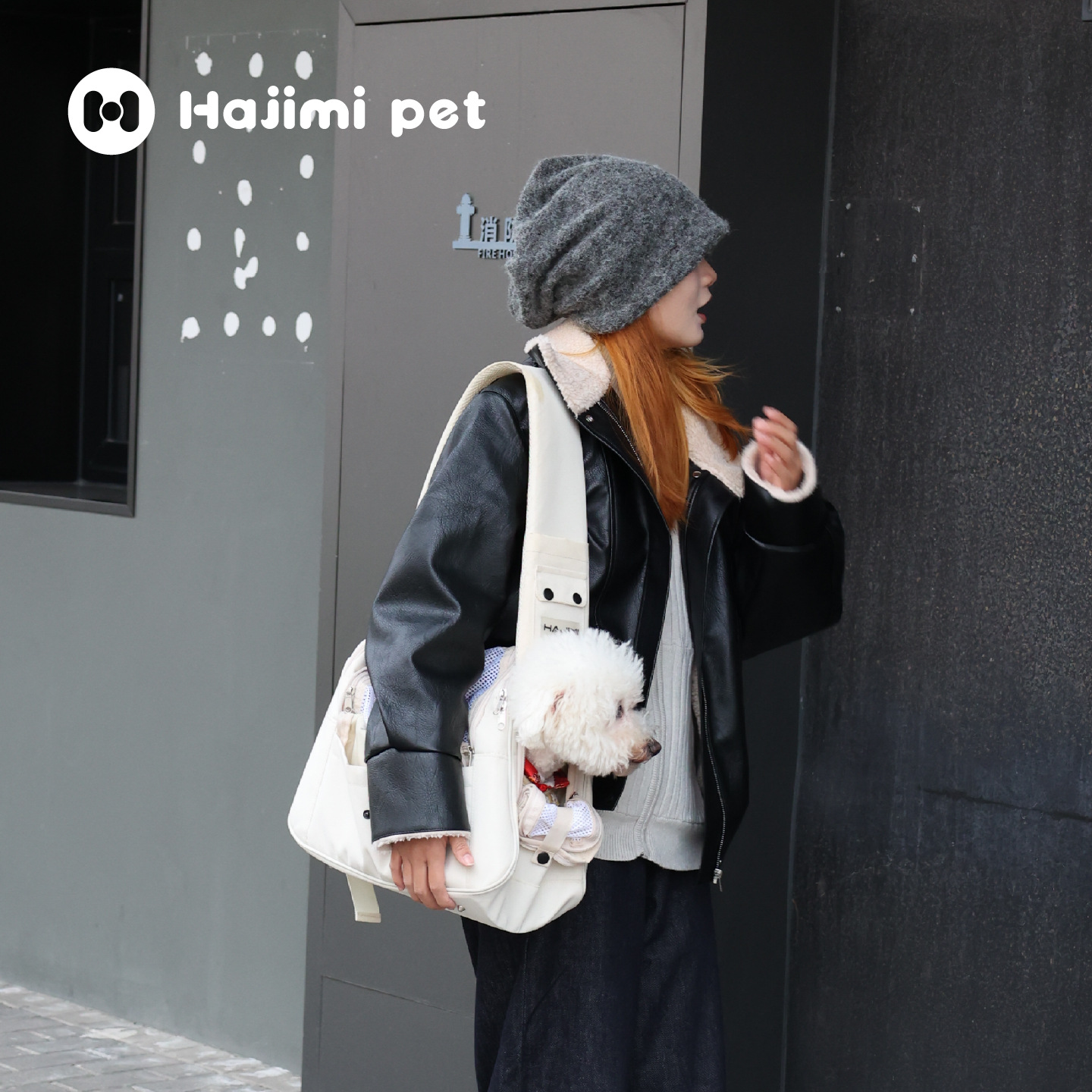 Сумка-переноска Hajimi Pet белая размер S