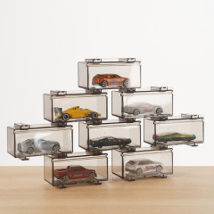 風火輪収納ケース合金小型自動車モデル1:64児童玩具多美カードマッチケース透明展示棚