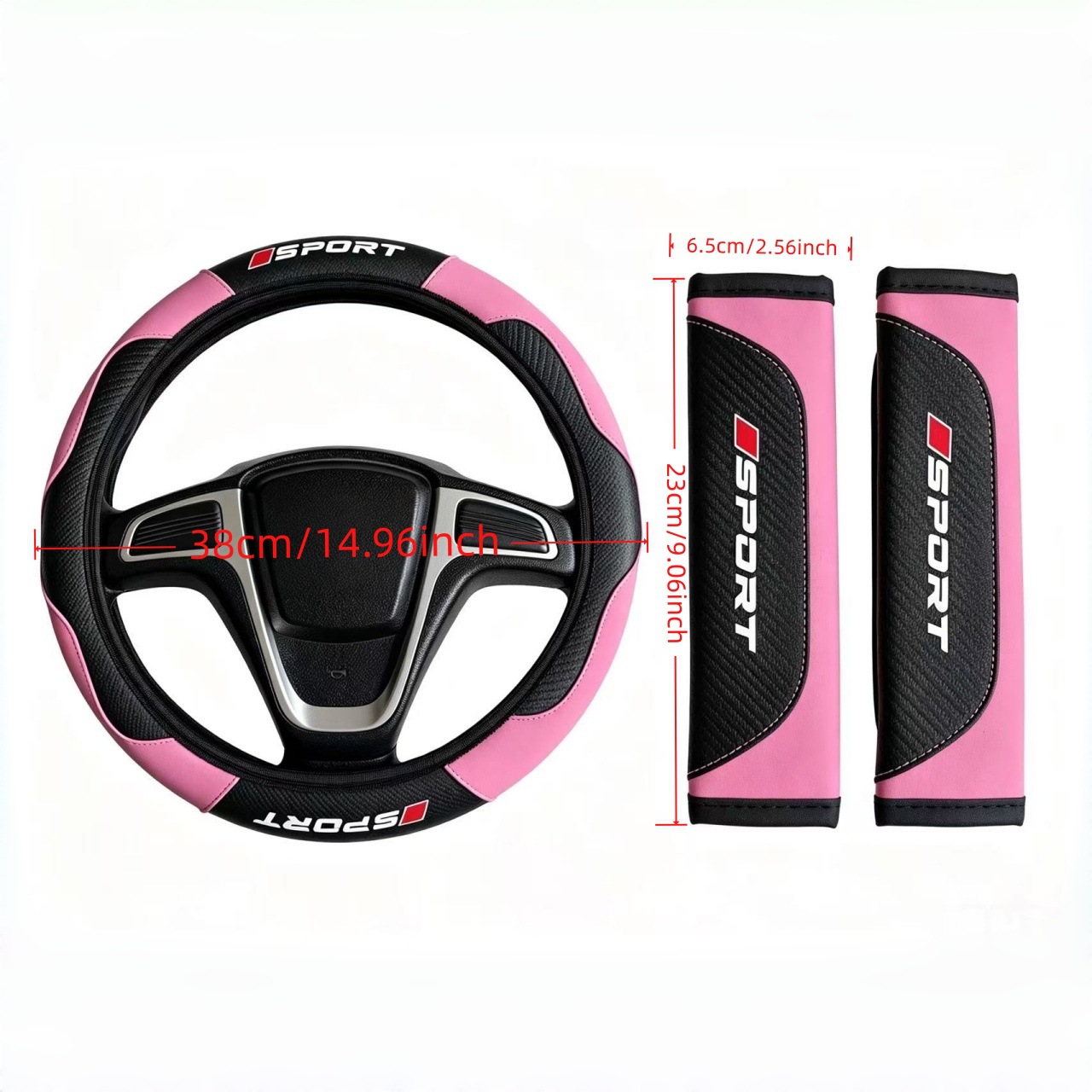 Cross-border Amazon Temu labeling and shipping services for car interior kits, steering wheel covers, and car seat shoulder pads