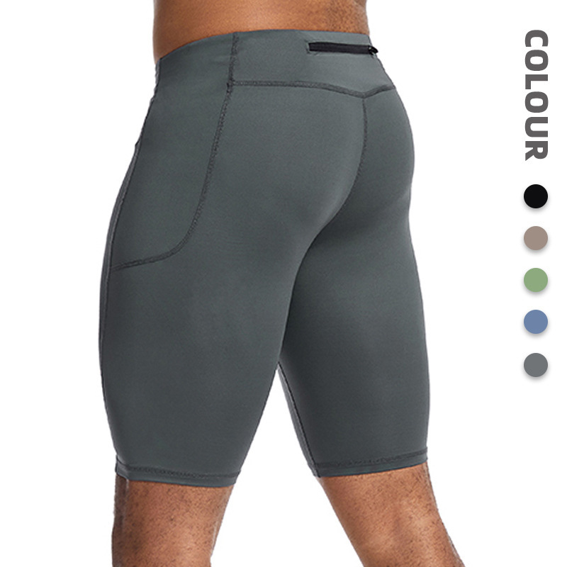Amazon Cross-Border Sports Tights for Men, Summer Quick-Dry Breathable Yoga Shorts, Sweat-Inducing Training Sports Shorts
