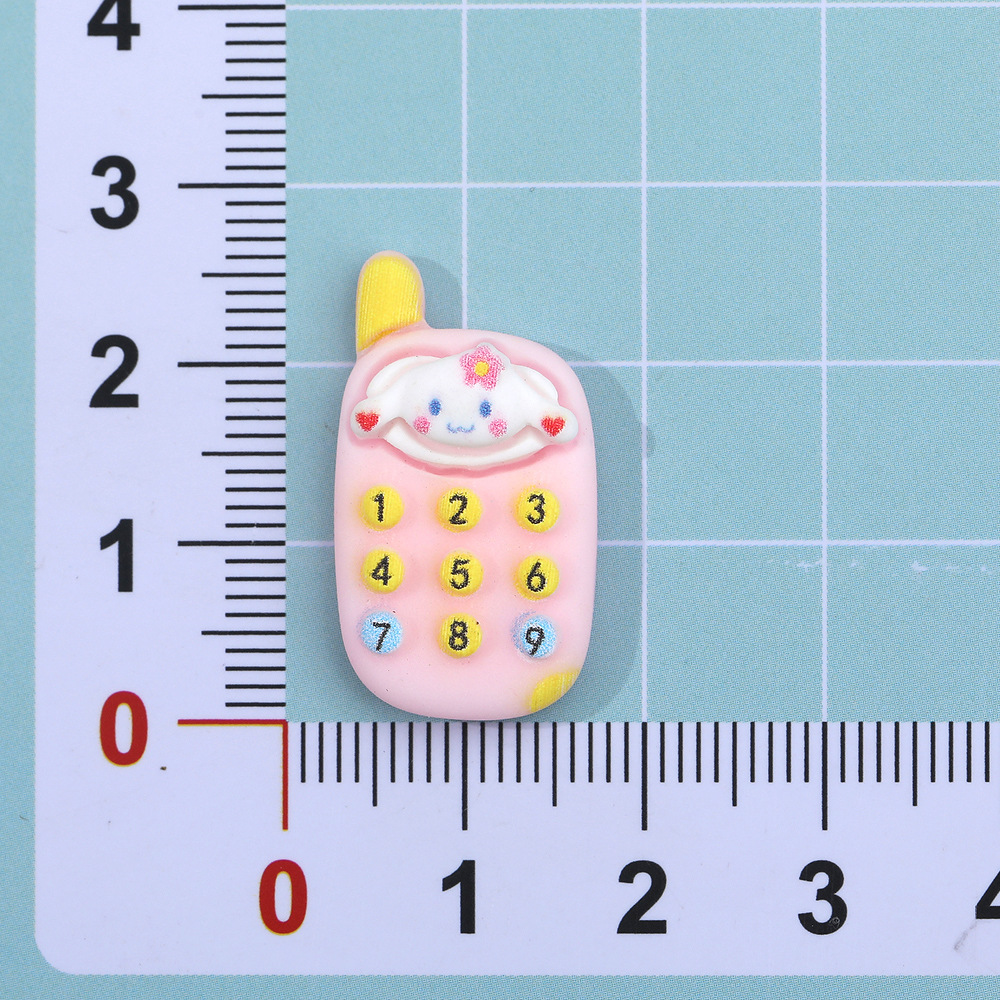 De dibujos animados de color sólido sanliou teléfono móvil DIY accesorios de resina crema pegamento accesorios para el cabello teléfono móvil Shell etiqueta engomada del refrigerador material colgante