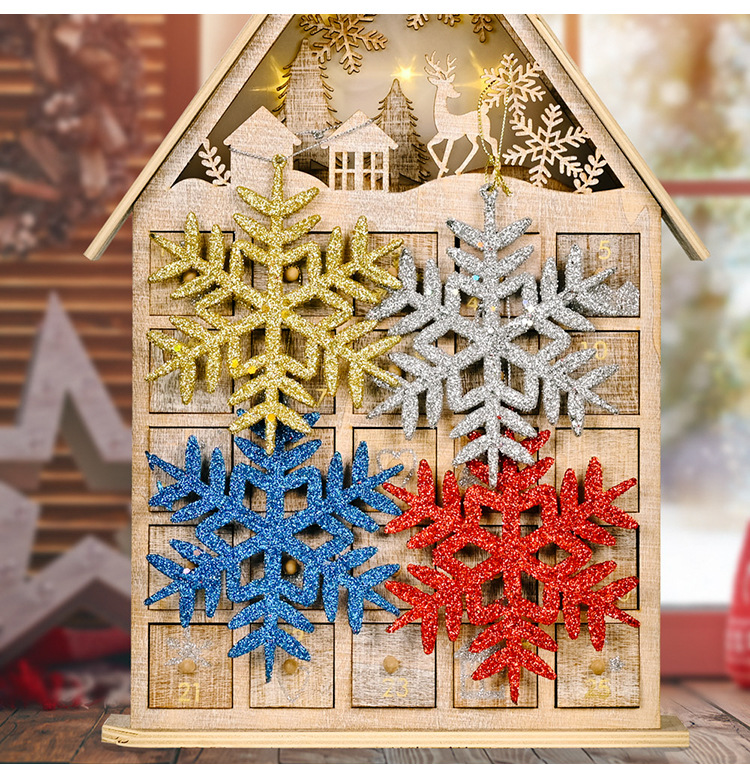 Wholesale New Snow Flakes A Pack Of 4 Colors Christmas Tree Decoration Nihaojewelry display picture 7