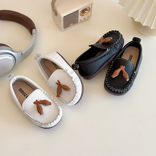 Children's Shoes 2025 Spring New Korean Style Children's Casual Shoes Baby Shoes Boys Soft Sole Slip-on Shoes