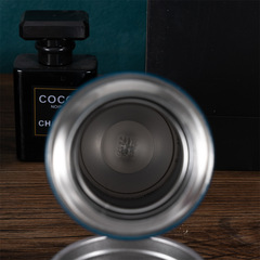 New high-end gift box set 304 stainless steel thermos cup wholesale portable business tea cup for men and women with logo printed on it