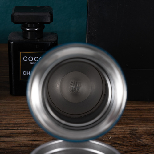 New high-end gift box set 304 stainless steel thermos cup wholesale portable business tea cup for men and women with logo printed on it