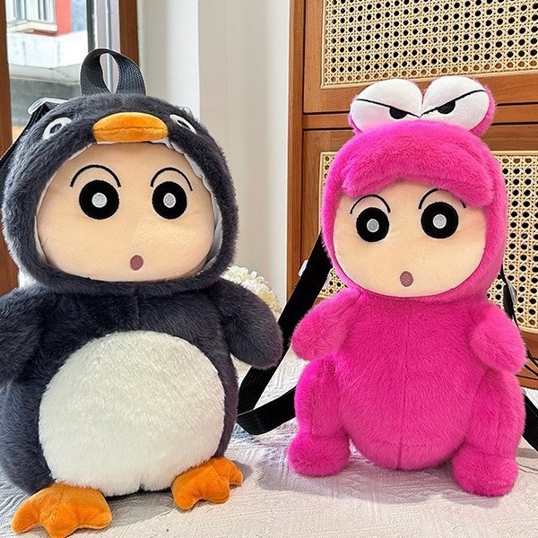 Penguin Transformation Plush Toy Children's Doll Sleeping Pillow for Girls Cute Bag