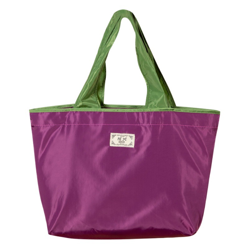 Gran cordón protección del medio ambiente supermercado bolsa de compras bolso de hombro de moda bolso de compras portátil plegable bolsa impermeable