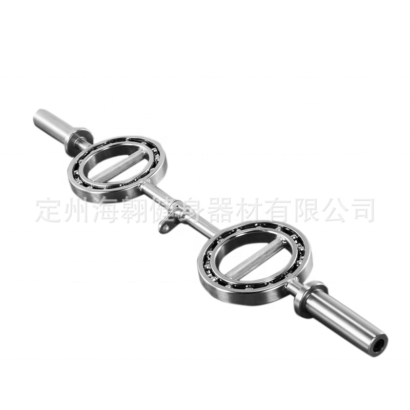 Barbell Rod 1.2m Multi-Angle Rotating Bar Fitness Weightlifting Training Rod Barbell Rod