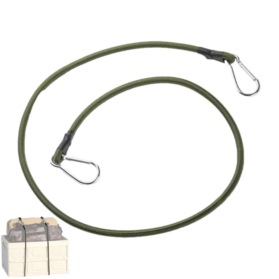 Montañismo al aire libre hebilla 8mm cuerda elástica banda elástica tienda flejes camping tendedero equipaje vinculante cinturón de embalaje