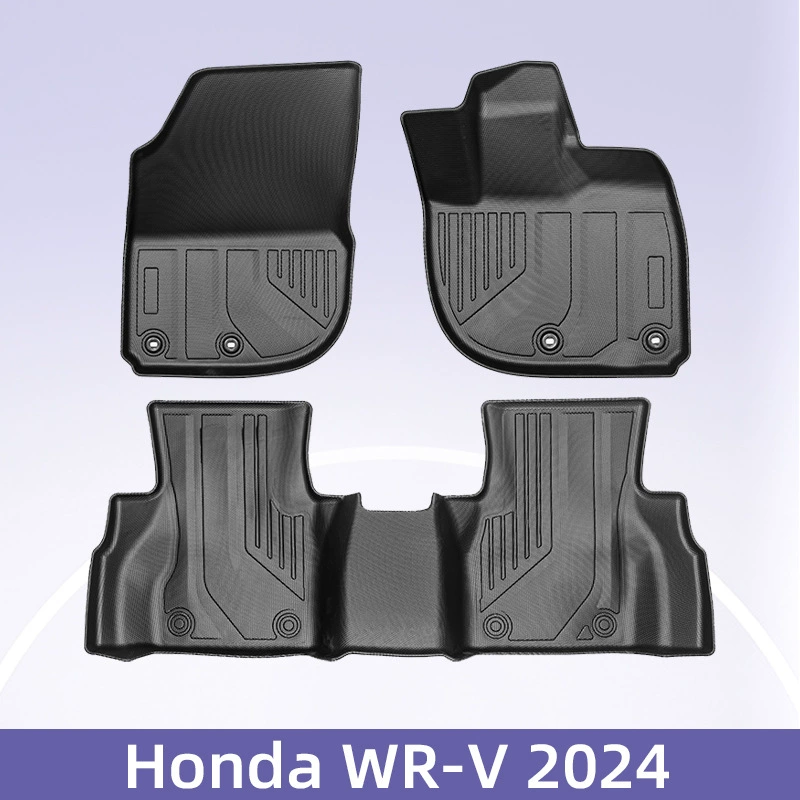 Подходит для Honda Honda WR-V 2024 правого руля 3D всепогодный материал TPE коврик багажник коврик
