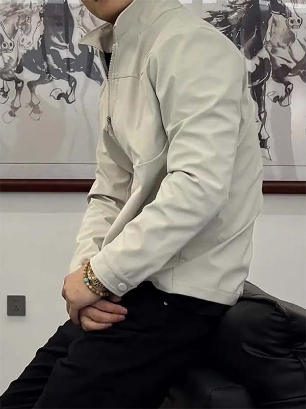 美式正肩行政夹克男秋季户外运动三防冲锋衣短款翻领潮牌硬挺外套|undefined