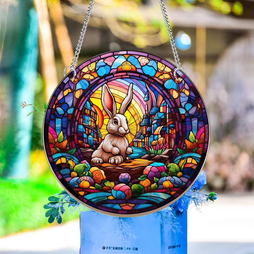 95g Weight pendant Home Textiles & Decor Type Acrylic Material Easter Festival Rabbit Pattern Casual, Elegant, Classical Style Easter Casual Elegant Classical Rabbit Arylic Party Supplies Decorations 102