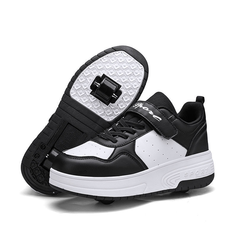Heelys Shoes for Boys, Student Version, Men and Women, Retractable for School, Two-Wheeled Summer Breathable Model, Cross-Border Aliexpress Hot Model
