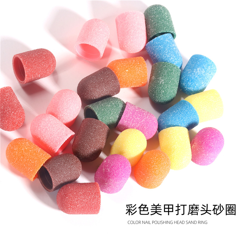 Máquina de pulir de tapas de arena de color de manicura especial transfronteriza herramienta de manicura removedor de uñas eliminación de piel muerta tapa de arena con tambor de arena