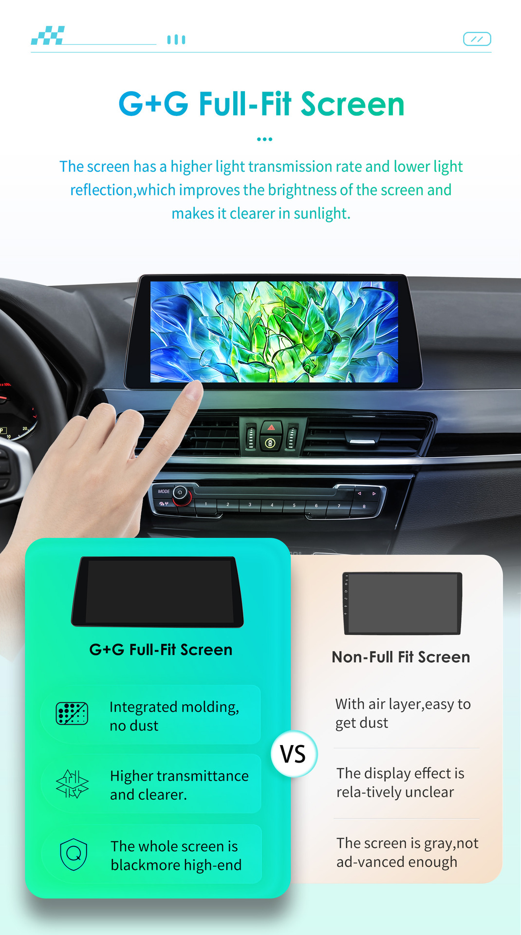 Suitable for BMW X1 F48 Android large screen 16-17 car central control navigator Bluetooth wireless carplay