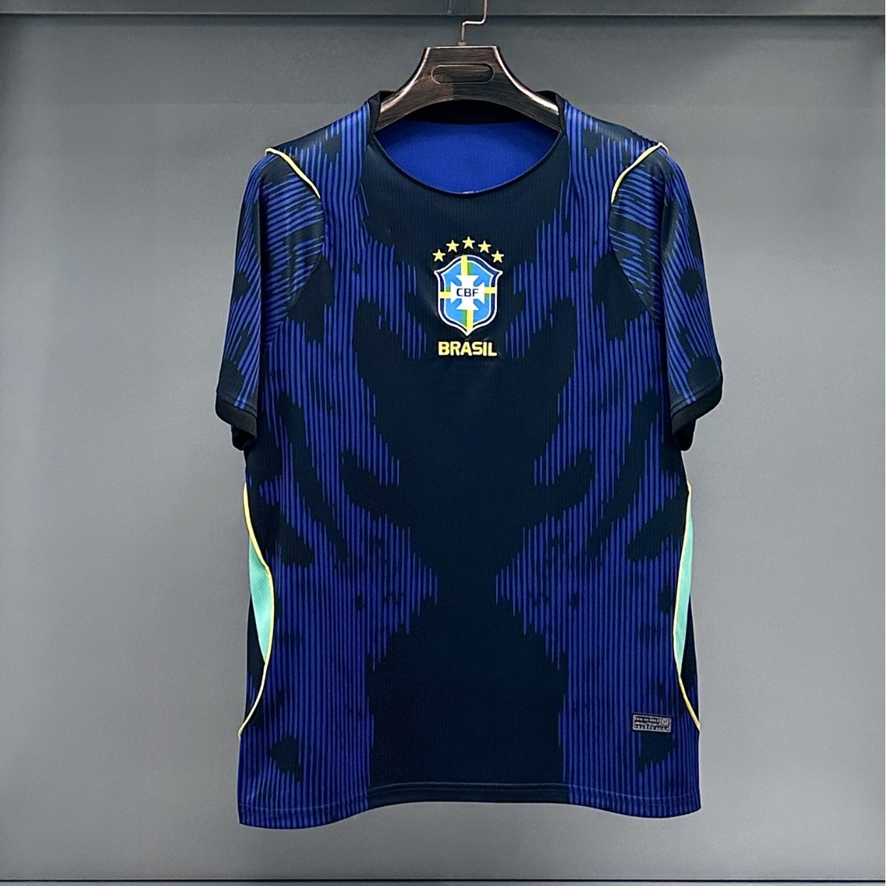2627 nueva camiseta de fútbol de la Copa del Mundo Francia España edición de fans del equipo nacional brasileño gran cantidad de manga corta al por mayor