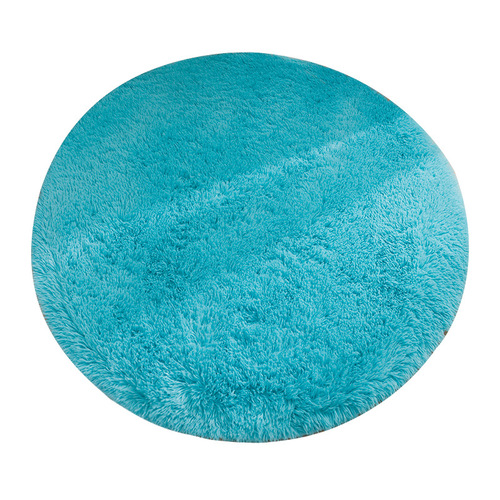 Nordic ins white round carpet chair floor mat solid color blanket bedroom girl room bedside blanket plush