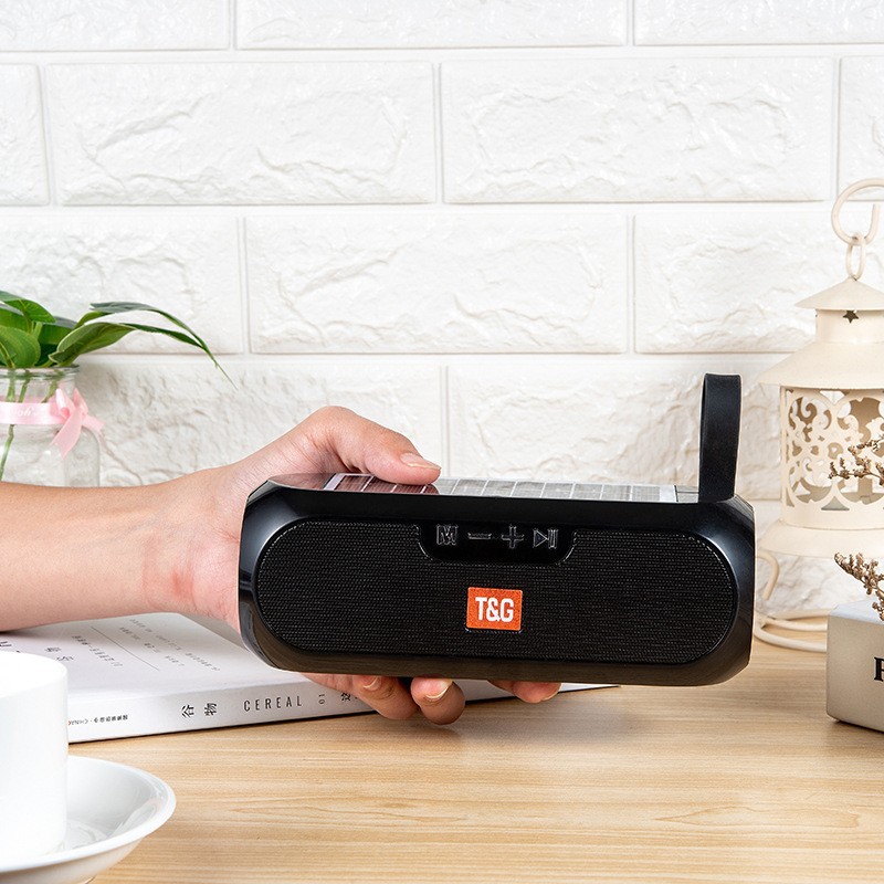 Sonido Bluetooth TG182 altavoz Bluetooth de carga solar portátil portátil al aire libre tarjeta TF subwoofer de sonido