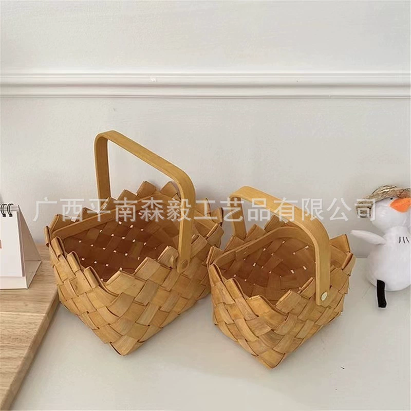 Японская плетеная корзина для хранения фруктов, ручная работа, хлеб