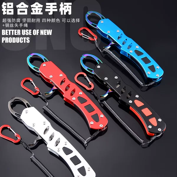 Large fish control device Luya pliers suit thickened Seiko aluminum material fish control hook fish clamp Luya pliers fishing tools